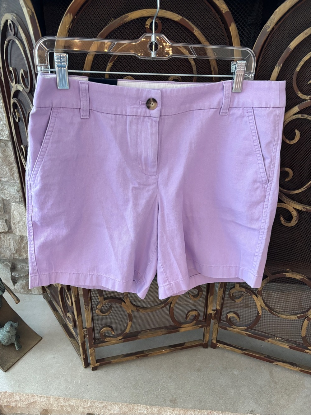 J. Crew Lavender Cotton Chino Bermuda Shorts